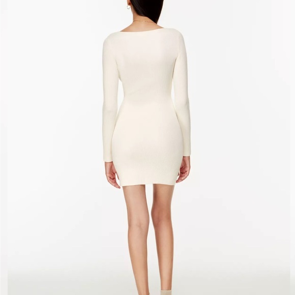 Wilfred Free Cut-Out Knit Longsleeve Mini Dress - Picture 2 of 7
